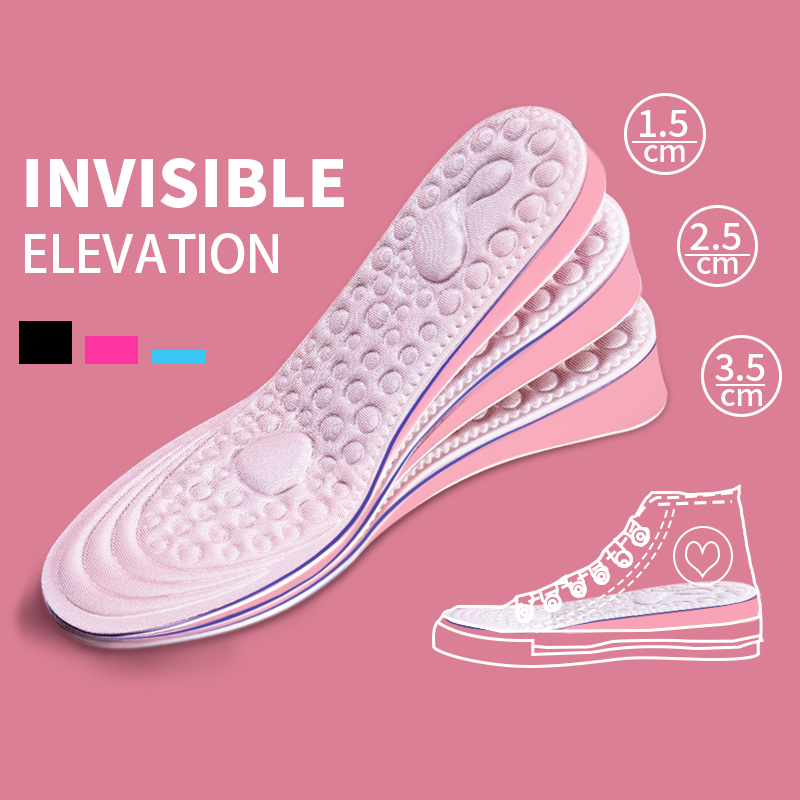 Insole Memory Foam - 1 paio di aggiornamento invisibile aumento