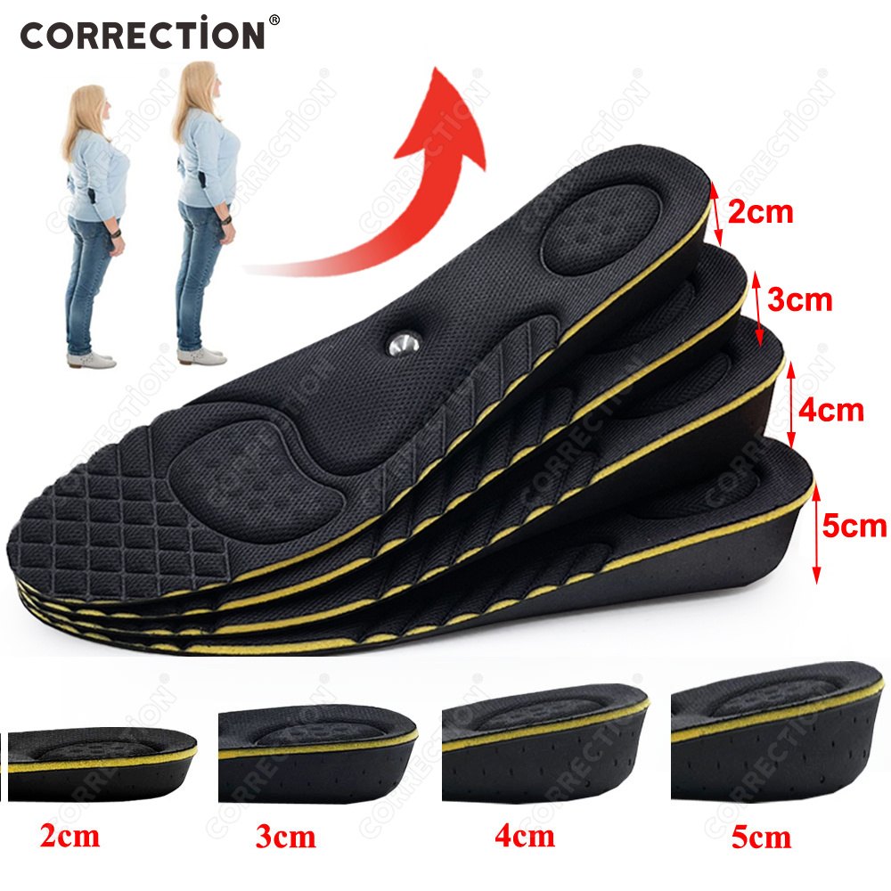 Insole Memory Foam - Magnete CORRECTION 2-5 cm Solette invisibili