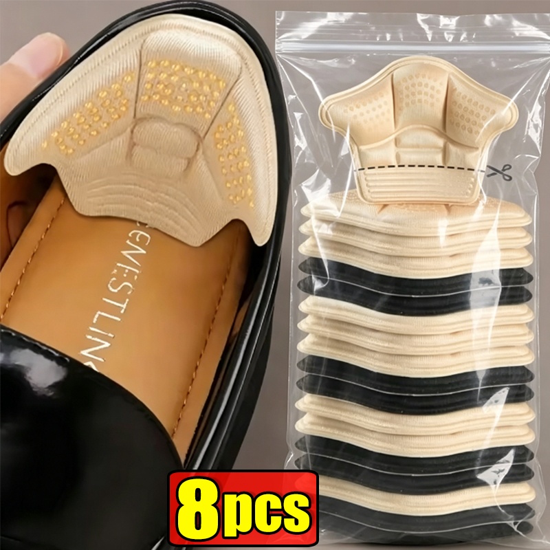 Insole Memory Foam - 8 Pezzi Adesivi per Tallone, Protezioni